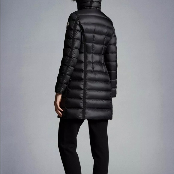 Moncler Hermifur Women’s Long Down Jacket with detachable hood Size 1 - Picture 7 of 10